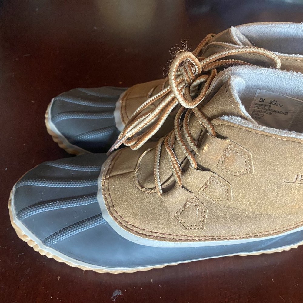 JBU - Jambu Nala Tan Faux Fur Water-Resistant Lace Up Duck Boots Men’s Size 8